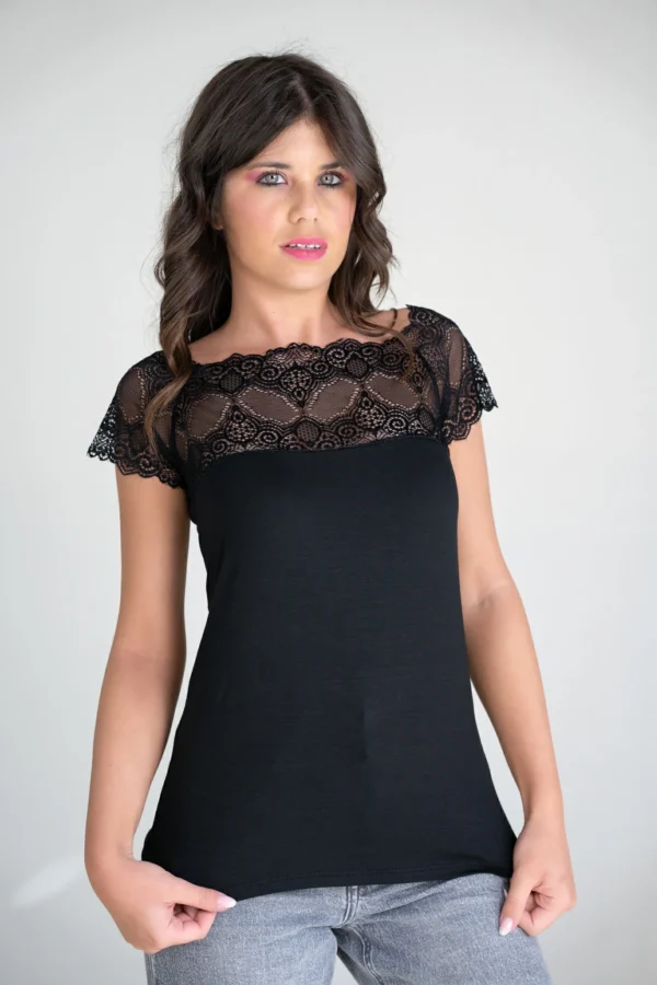 T-SHIRT PIZZO - NERA - immagine 2