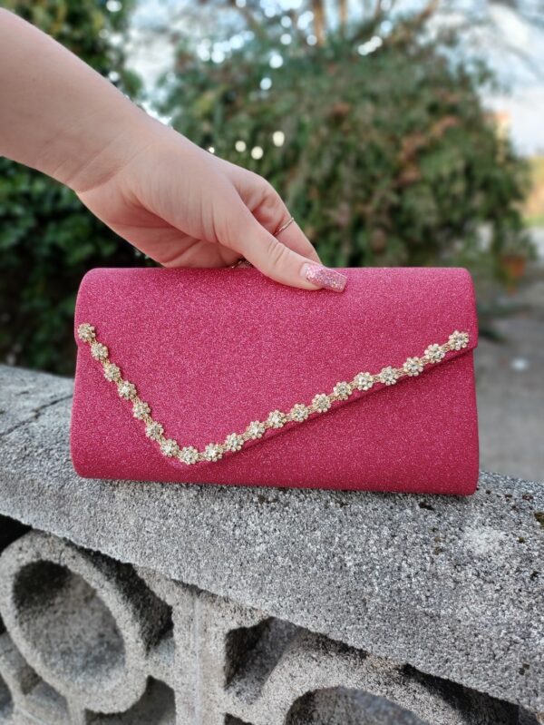 POCHETTE FIORELLINI - BRIGHT PINK