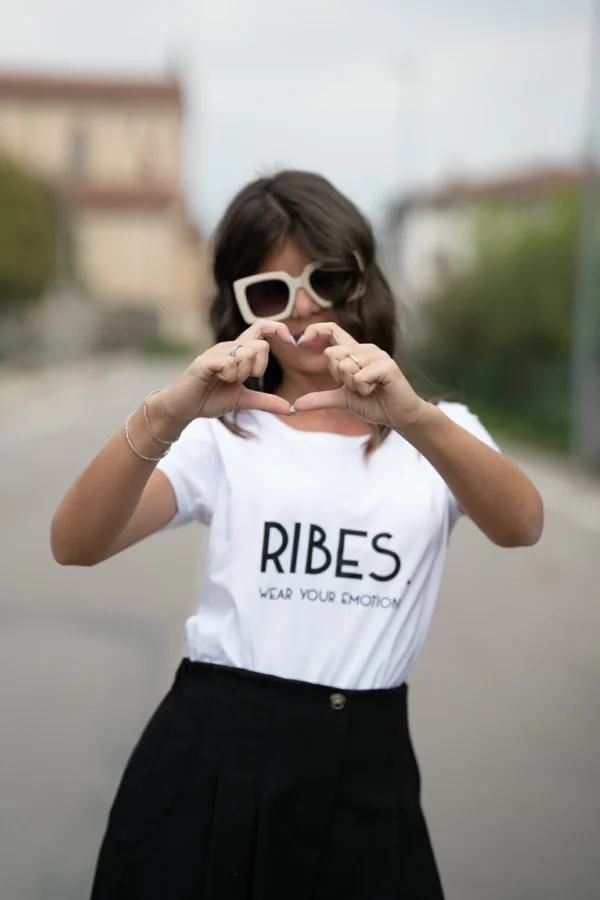 T-SHIRT RIBES. - BIANCA - immagine 4