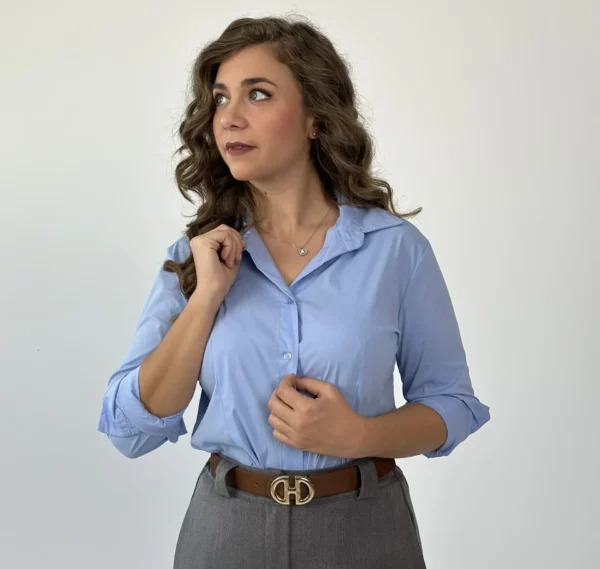 CAMICIA BASICA - AZZURRA