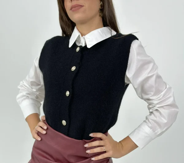 CAMICIA CROP - BIANCA - immagine 4