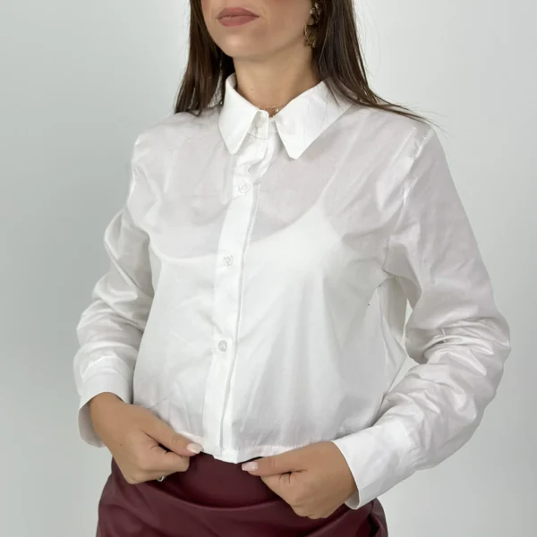 CAMICIA CROP - BIANCA