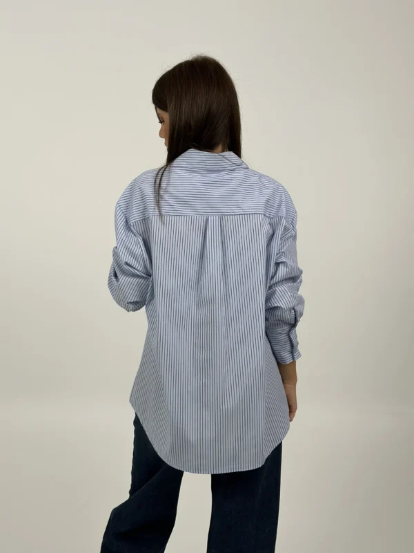 CAMICIA POCKET - AZZURRA / RIGHINE BLU - immagine 3