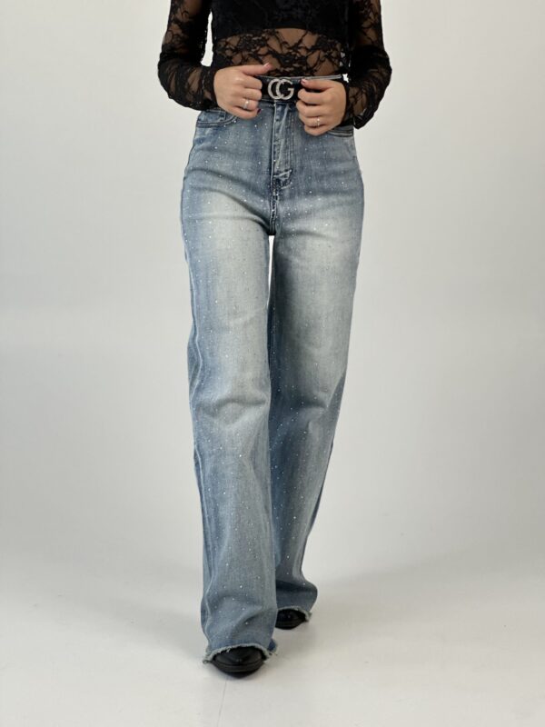 JEANS BRILLANTINI PALAZZO - immagine 2