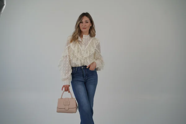 JEANS WIDE LEG RISVOLTO - immagine 4