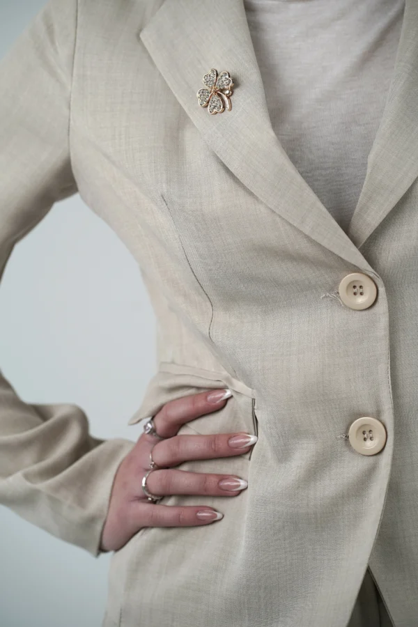 BLAZER NEW YORK - BEIGE - immagine 2