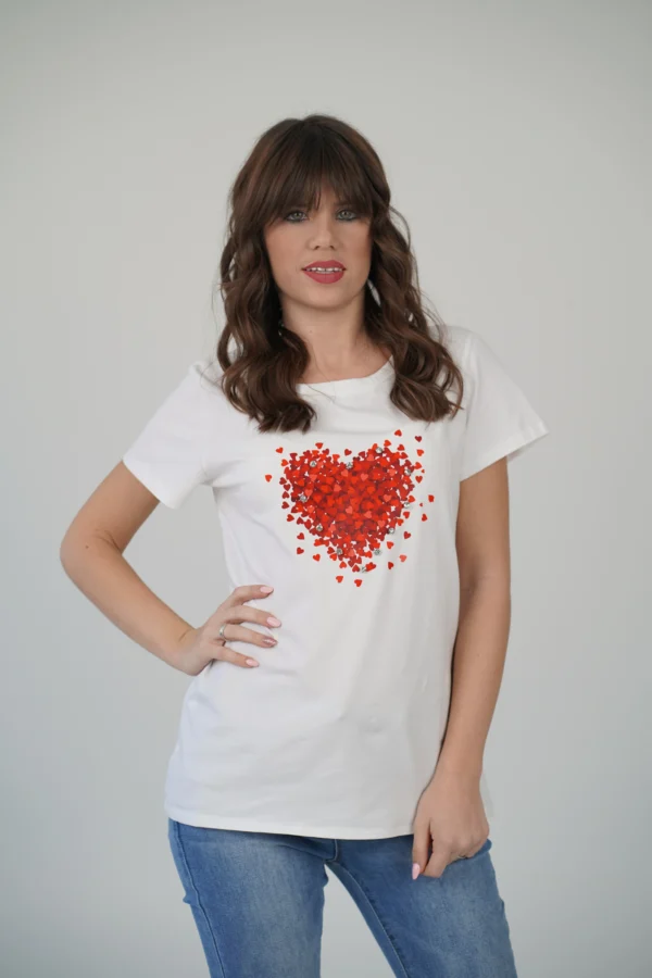 T-Shirt Red Heart - immagine 2