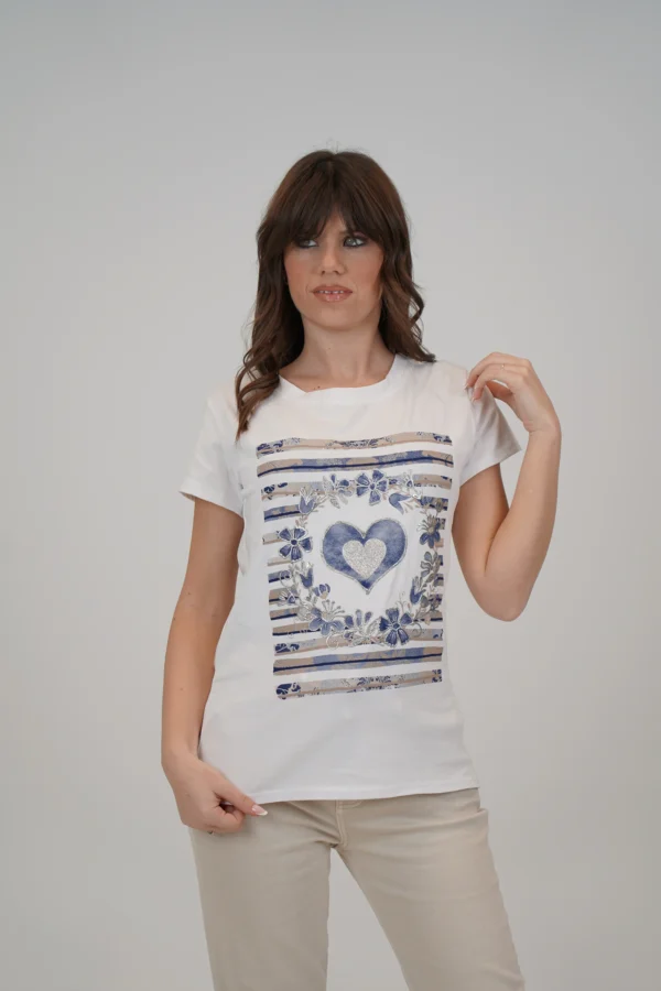 T-Shirt Cuori e Fiori - immagine 3