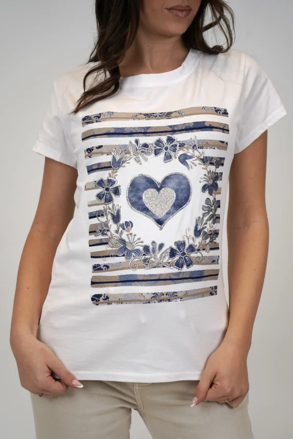 T-Shirt Cuori e Fiori - immagine 4