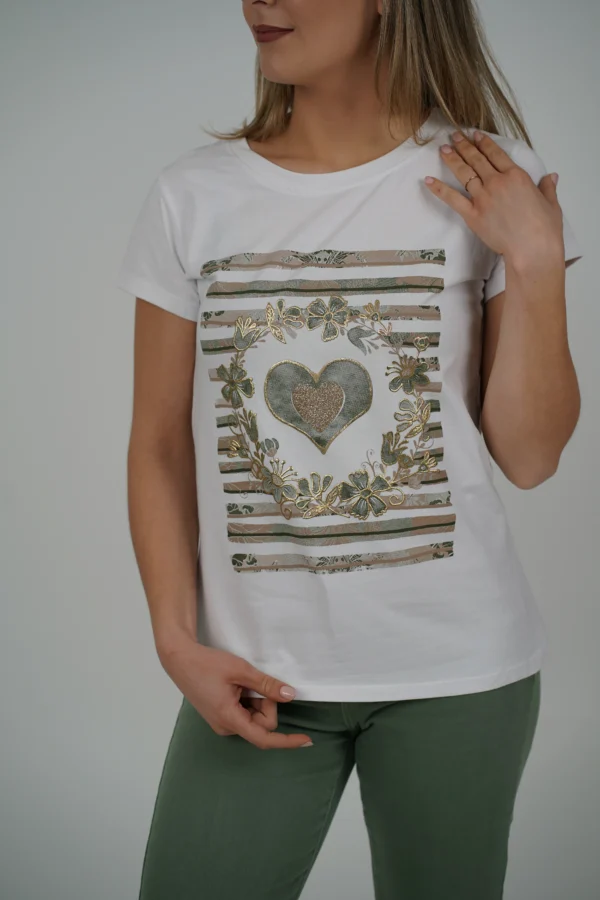 T-Shirt Cuori e Fiori - immagine 2