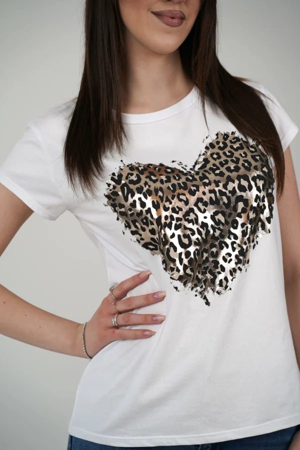 T-Shirt Cuore Animalier - immagine 5