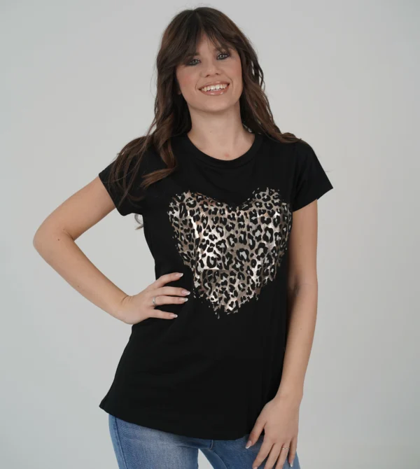 T-Shirt Cuore Animalier